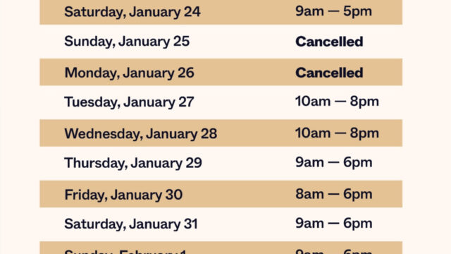 URGENT UPDATE: SPECIAL ELECTION EARLY VOTING SCHEDULE CHANGED